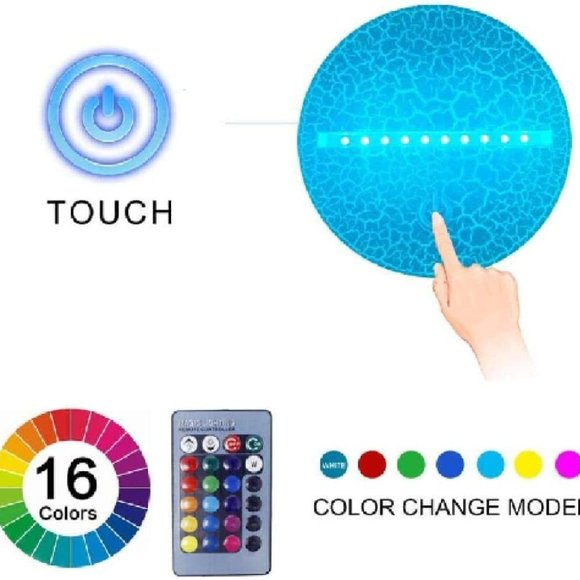 NEW 3D Illusion Night Lights Christmas Tree - Picture 3 of 9